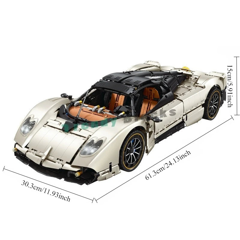 Pagani Utopia 1:8 — Set de construction technique 4600+ pièces