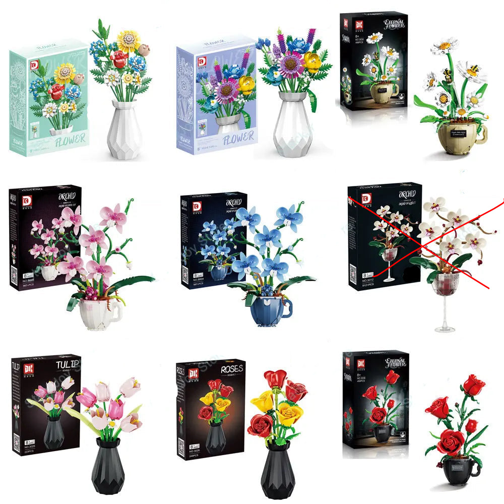 Pot de fleurs à construire 200-400 pièces