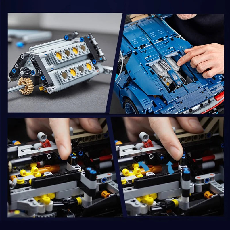 Bugatti Chiron — Set de construction technique 3500+ pièces